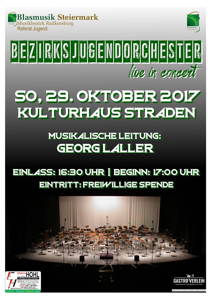 Plakat Bezirksjugendblasorchester 2017